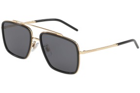 Dames Accessoires voor voor Zonnebrillen voor Dolce & Gabbana Gros Zonnebril Met Vierkant Montuur in het Zwart 