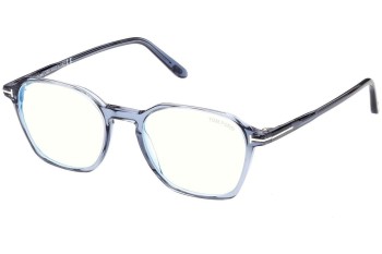 Brillen Tom Ford FT5804-B 090 Vierkant Blauw