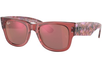 Zonnebril Ray-Ban Mega Wayfarer RB0840S 66372K Vierkant Roze