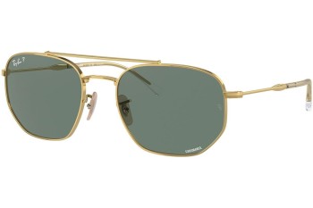 Zonnebril Ray-Ban RB3707 001/O9 Polarized Pilot Goud