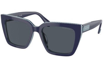 Zonnebril Swarovski SK6013 101887 Vierkant Blauw