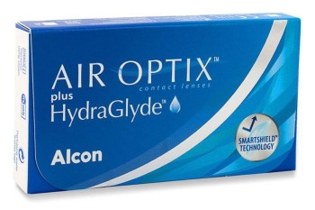 Maandelijks Air Optix plus HydraGlyde (6 lenzen)
