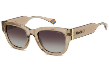 Zonnebril Polaroid PLD6213/S/X 10A/LA Polarized Rechthoekige Beige