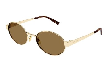 Zonnebril Saint Laurent SL692 004 Ronde Goud