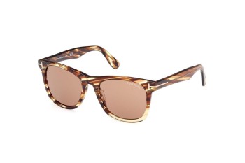 Zonnebril Tom Ford FT1099 55E Vierkant Havana