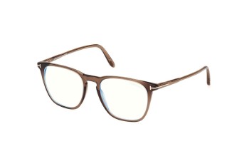 Brillen Tom Ford FT5937-B 048 Rechthoekige Bruin