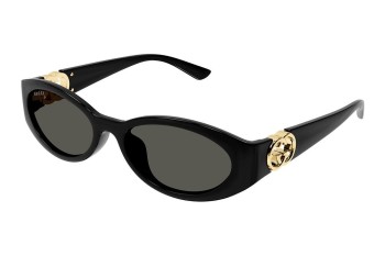 Zonnebril Gucci GG1662SA 001 Ovaal Zwart