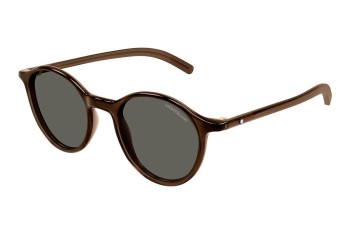 Zonnebril Mont Blanc MB0324S 002 Ronde Bruin