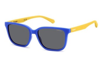 Zonnebril Polaroid Junior PLD8063/S DCD/M9 Polarized Rechthoekige Blauw