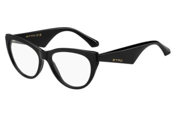 Brillen Etro ETRO0008 807 Cat Eye Zwart