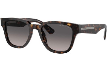 Zonnebril Prada PRA04S 19J09G Polarized Rechthoekige Havana