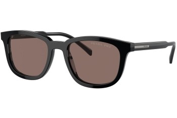 Zonnebril Prada PRA21S 16K30H Polarized Rechthoekige Zwart