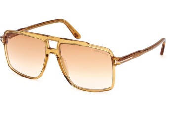 Zonnebril Tom Ford Kemp FT1177 39F Vierkant Geel