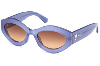 Zonnebril Emilio Pucci EP0227 90F Ovaal Blauw