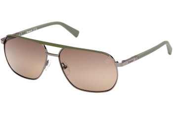 Zonnebril Timberland TB00027 06H Polarized Vierkant Zilver