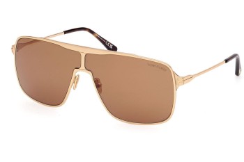 Zonnebril Tom Ford Zappa FT1173 30E Vierkant Goud