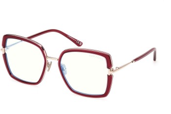 Brillen Tom Ford FT5985-B 075 Vierkant Rood