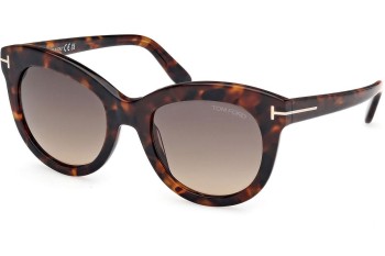 Zonnebril Tom Ford Odette FT1189 52F Cat Eye Havana