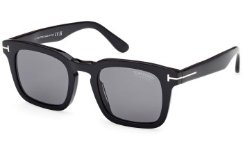 Zonnebril Tom Ford Dax FT0751 01D Polarized Vierkant Zwart