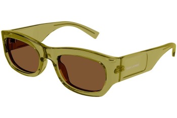 Zonnebril Saint Laurent SL713 004 Vierkant Groen