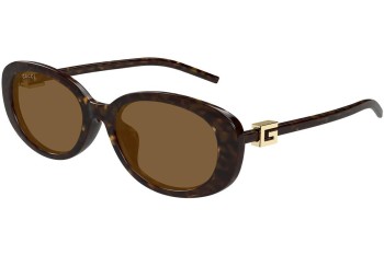 Zonnebril Gucci GG1684SA 004 Ovaal Havana