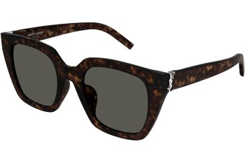 Zonnebril Saint Laurent SLM143 002 Vierkant Havana