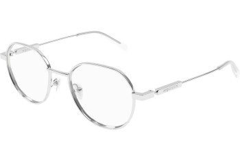 Brillen Alexander McQueen AM0479O 001 Ronde Zilver