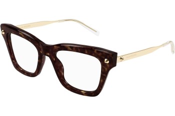 Brillen Alexander McQueen AM0484O 006 Vierkant Havana