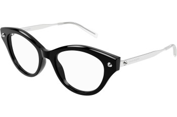 Brillen Alexander McQueen AM0485O 001 Cat Eye Zwart