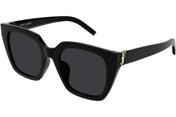 Zonnebril Saint Laurent SLM143 001 Vierkant Zwart