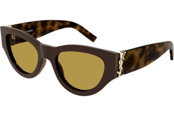 Zonnebril Saint Laurent SLM94 010 Cat Eye Bruin