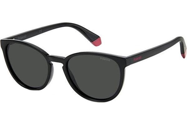 Zonnebril Polaroid Junior PLD8047/S 807/M9 Polarized Cat Eye Zwart