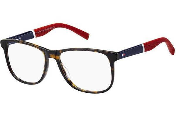 Brillen Tommy Hilfiger TH1908 086 Vierkant Havana