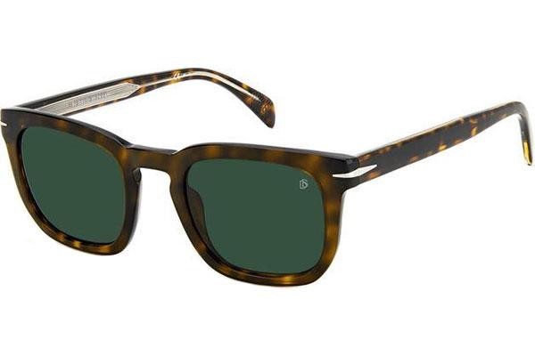 Zonnebril David Beckham DB7076/S 086/QT Vierkant Havana