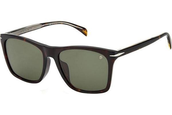 Zonnebril David Beckham DB1054/F/S 086/QT Rechthoekige Havana