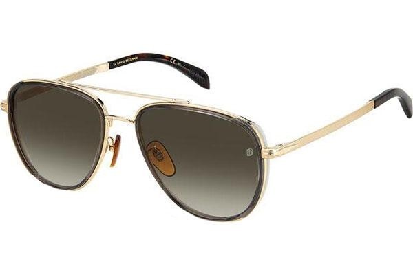 Zonnebril David Beckham DB7068/G/S 2F7/HA Pilot Goud