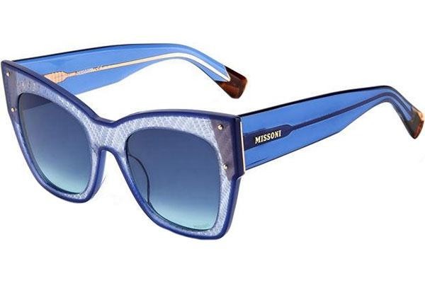 Zonnebril Missoni MIS0040/S PJP/JF Cat Eye Blauw