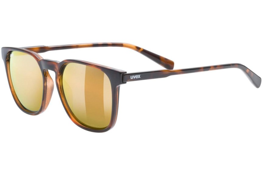 Zonnebril uvex lgl 49 P Havanna Mat S3 Polarized Vierkant Havana