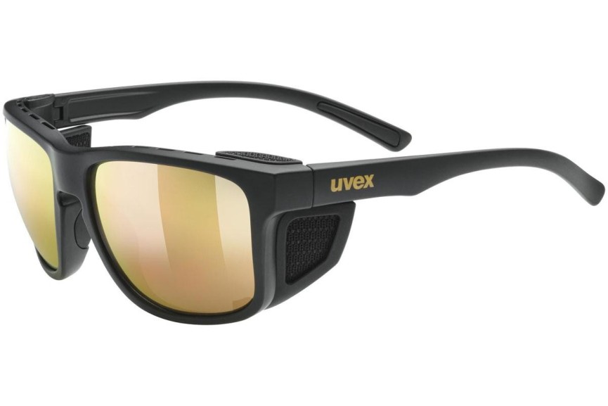 Zonnebril uvex sportstyle 312 Black Mat / Gold S3 Vierkant Zwart