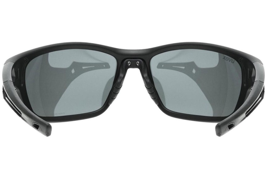 Zonnebril uvex sportstyle 232 P Black Mat S3 Polarized Rechthoekige Zwart