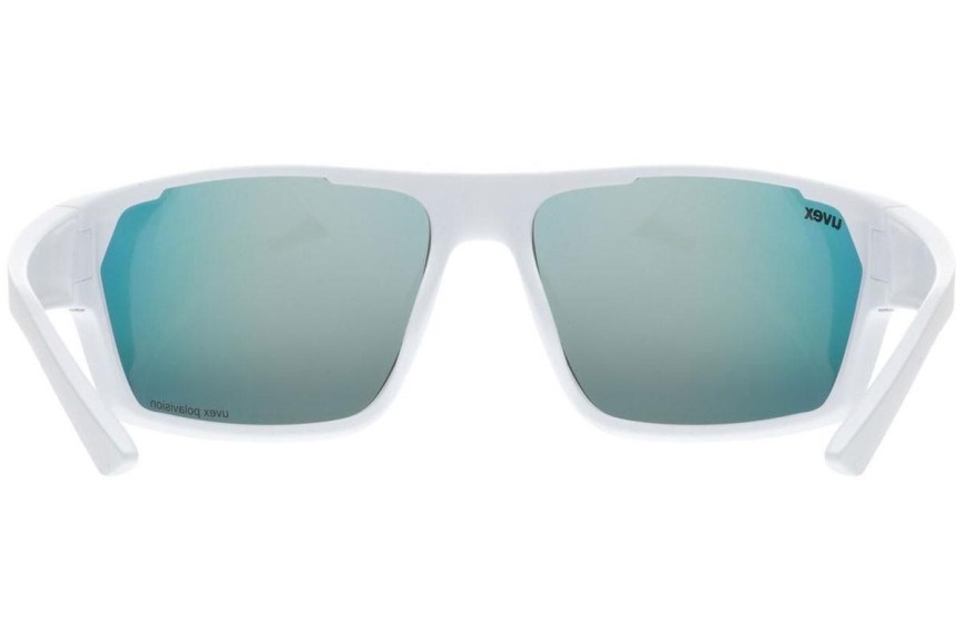 Zonnebril uvex sportstyle 233 P White Mat S3 Polarized Rechthoekige Wit