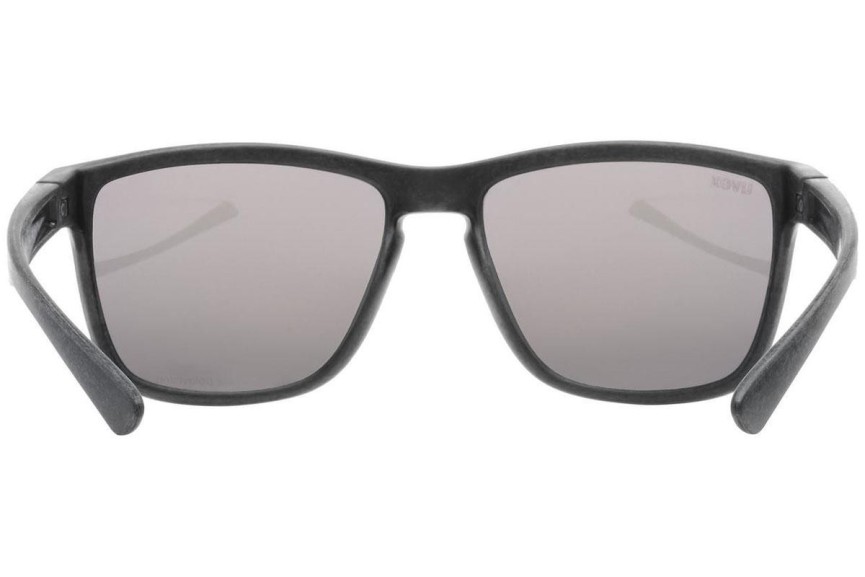 Zonnebril uvex lgl ocean 2 P Black Mat S3 Polarized Vierkant Zwart