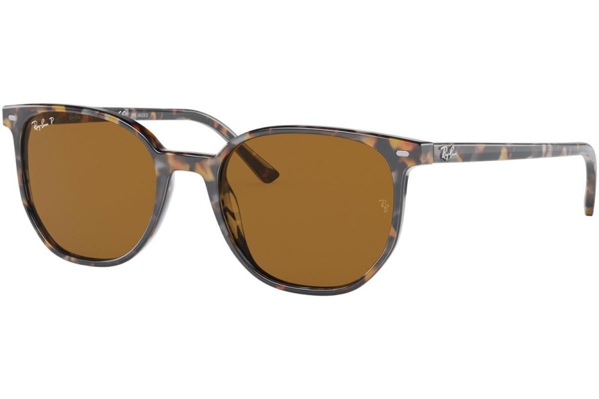 Zonnebril Ray-Ban Elliot RB2197 135757 Polarized Vierkant Havana