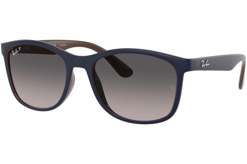 Zonnebril Ray-Ban RB4374 6601M3 Polarized Vierkant Blauw