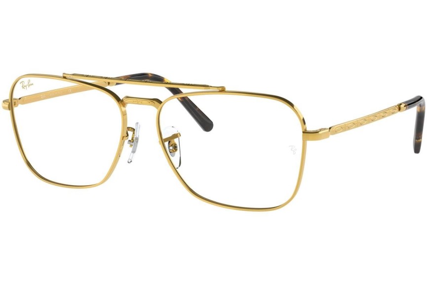 Brillen Ray-Ban New Caravan RX3636V 3086 Vierkant Goud