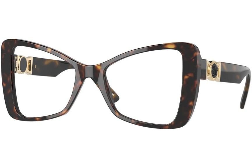 Brillen Versace VE3312 108 Cat Eye Havana