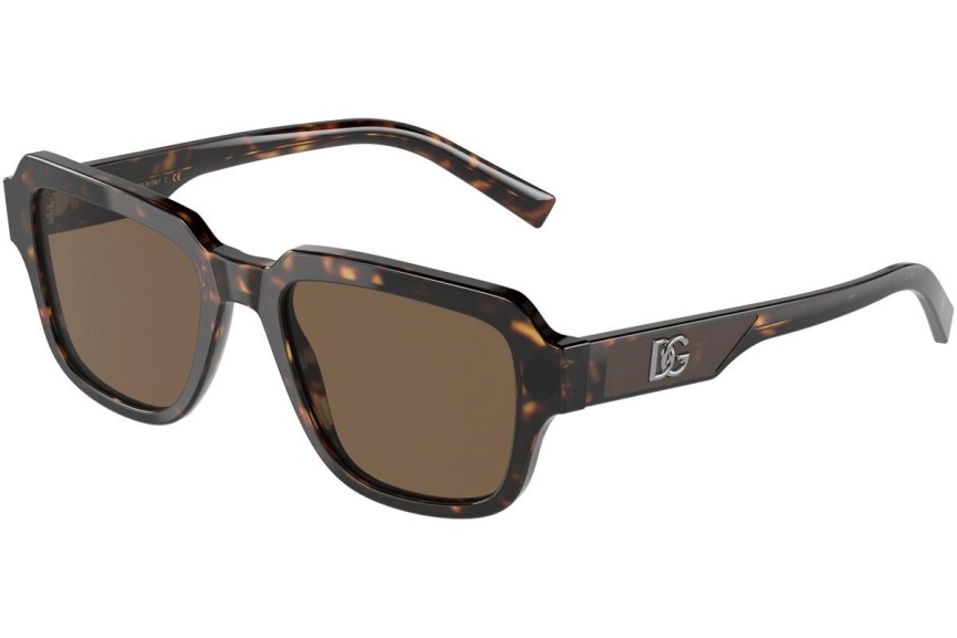 Zonnebril Dolce & Gabbana DG4402 502/73 Vierkant Havana