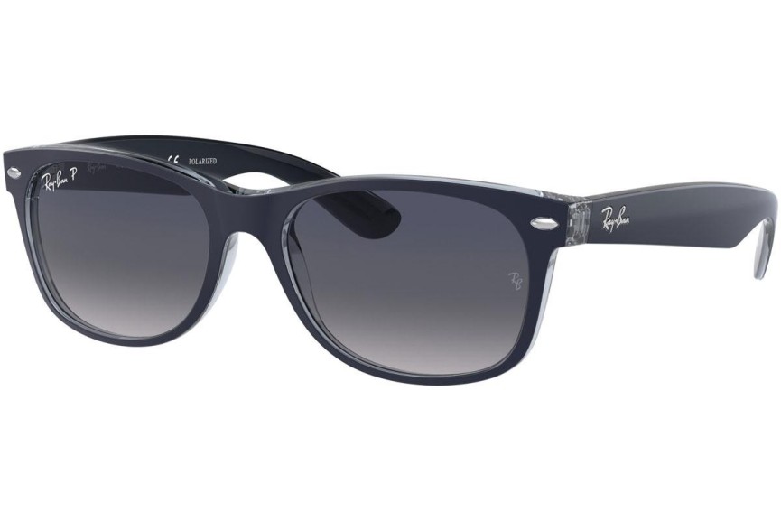 Zonnebril Ray-Ban New Wayfarer RB2132 660778 Polarized Vierkant Blauw