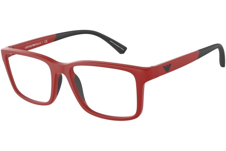 Brillen Emporio Armani EA3203 5624 Rechthoekige Rood