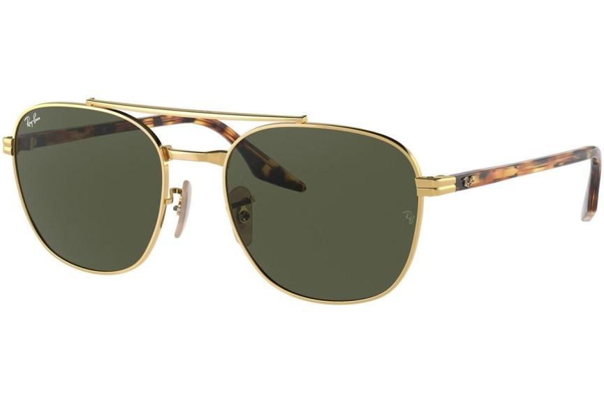 Zonnebril Ray-Ban RB3688 001/31 Vierkant Goud